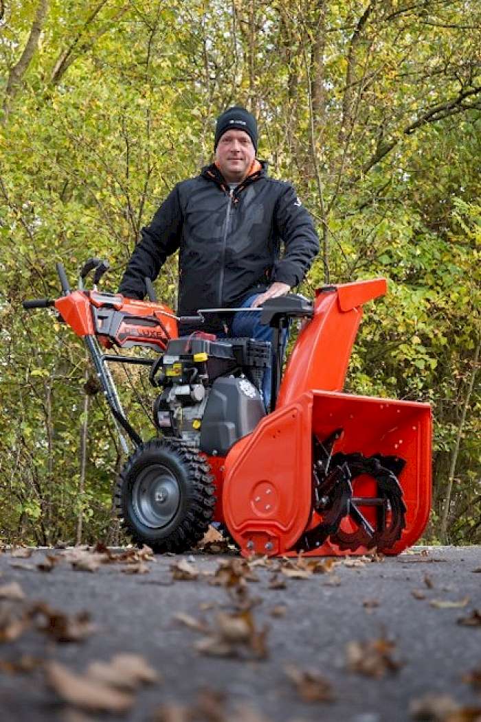 Robert Mühleck, Experte für Schneefräsen